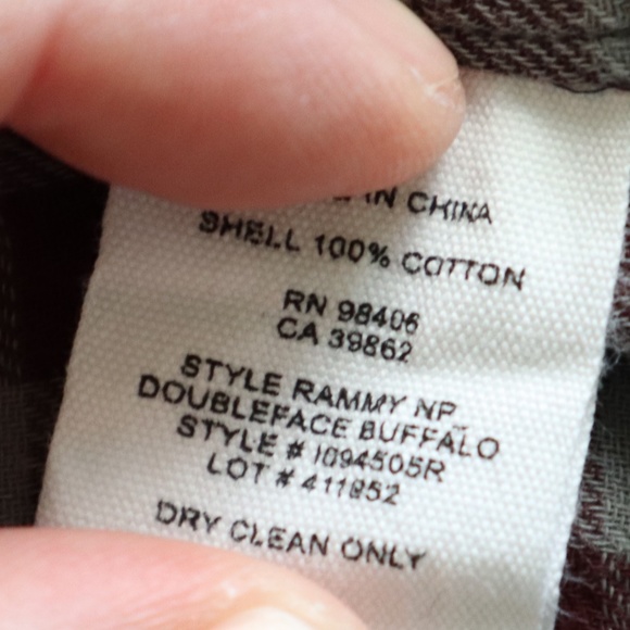 Theory 100% COTTON Grey with Plaid Button Up, Size XS - Picture 9 of 9